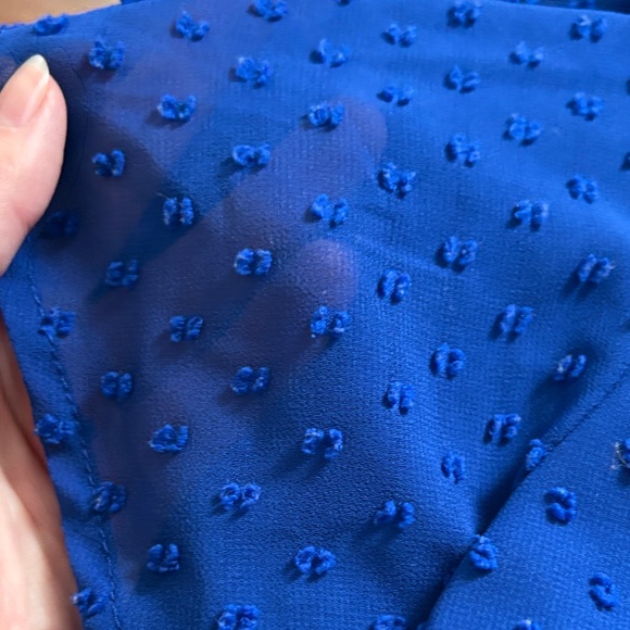 Trixxi Royal Blue Textured Dress - Picture 3 of 6